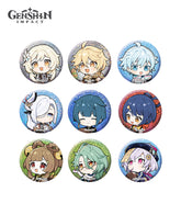 Genshin Lantern Rite Chibi Character Badge